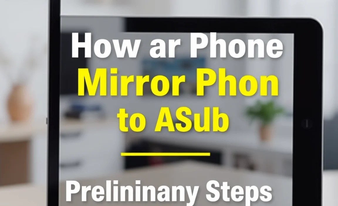 Preliminary Steps Before Mirroring