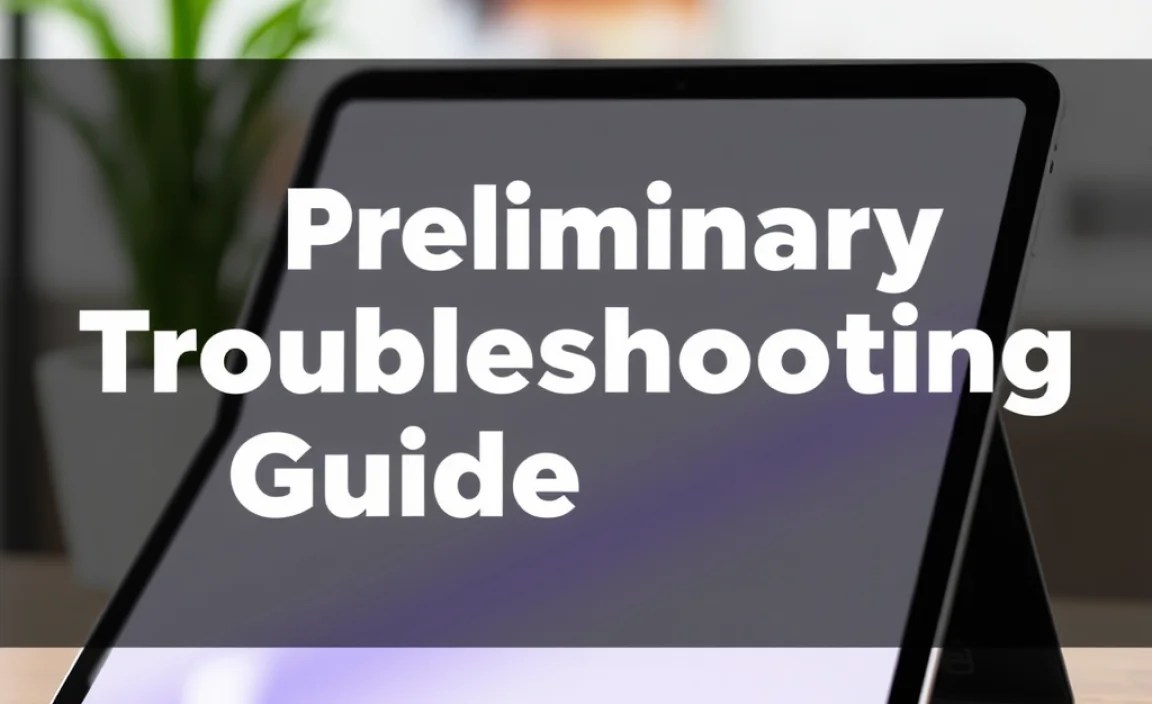 Preliminary Troubleshooting Steps
