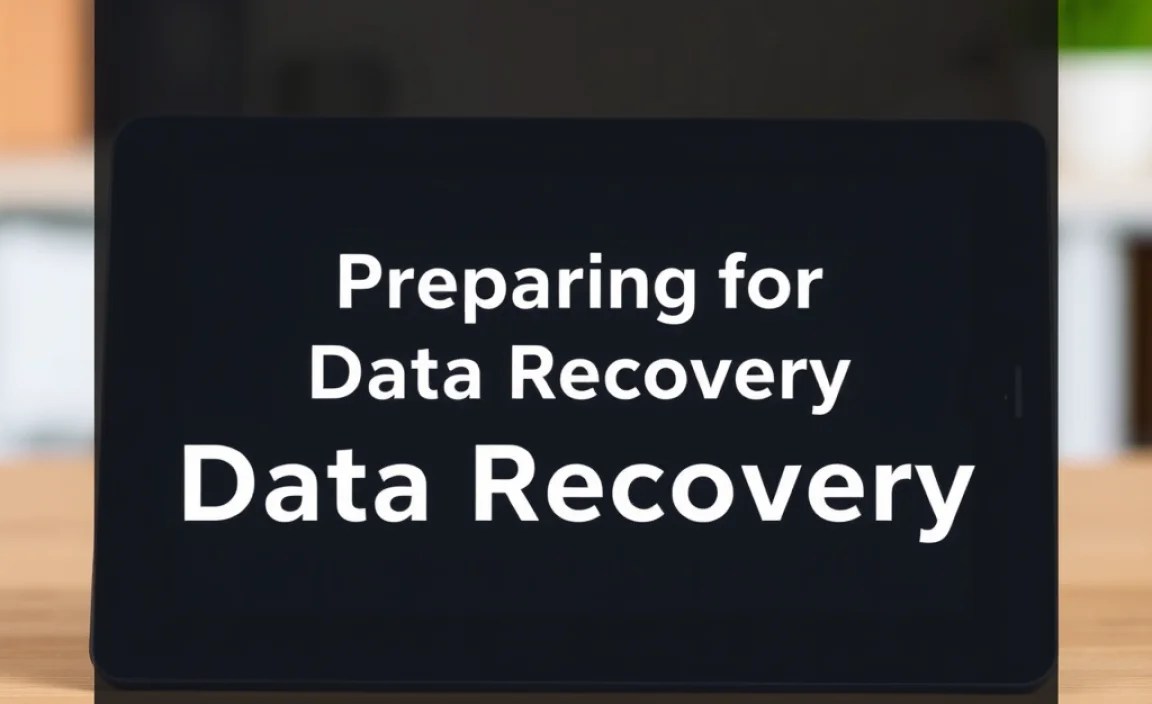 Preparing for Data Recovery