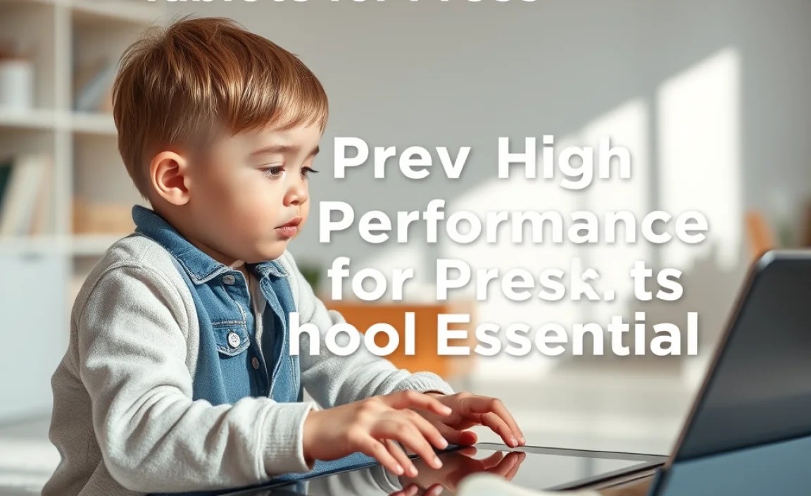 Proven High-Performance Tablets for Preschool Essentials