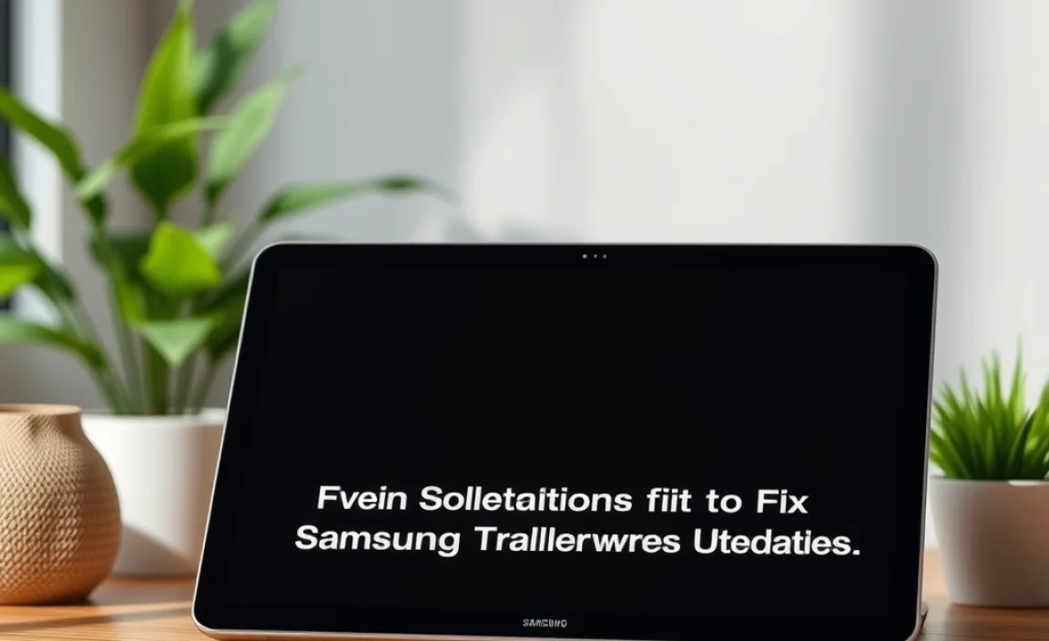 Proven Solutions to Fix Samsung Tablet Software Updates