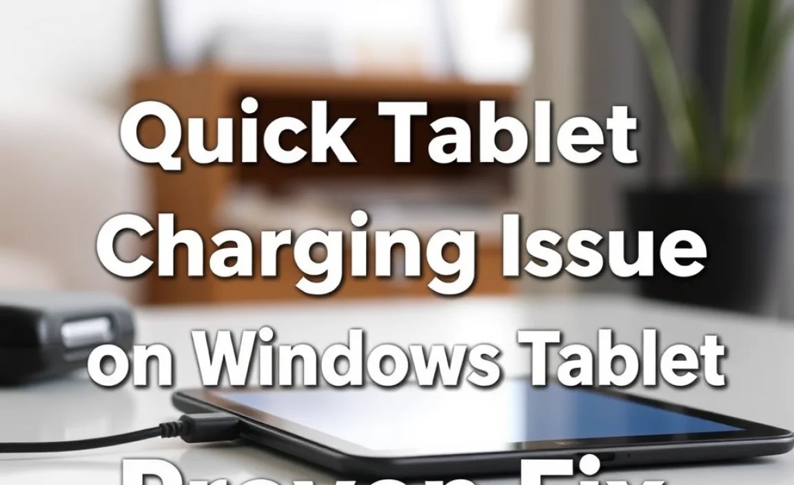 Quick Tablet Charging Issue On Windows Tablet: Proven Fix