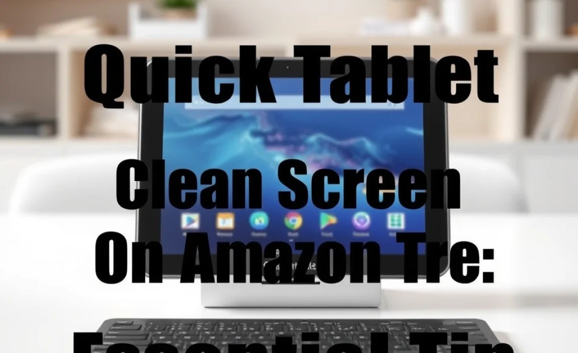 Quick Tablet Clean Screen On Amazon Fire: Essential Tip
