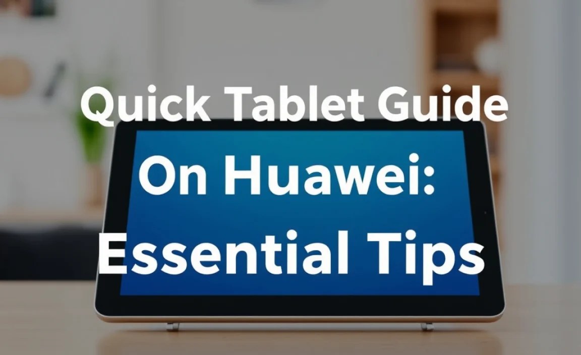 Quick Tablet Guide On Huawei: Essential Tips