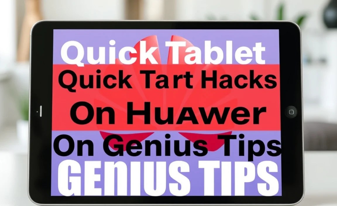 Quick Tablet Hacks On Huawei: Genius Tips