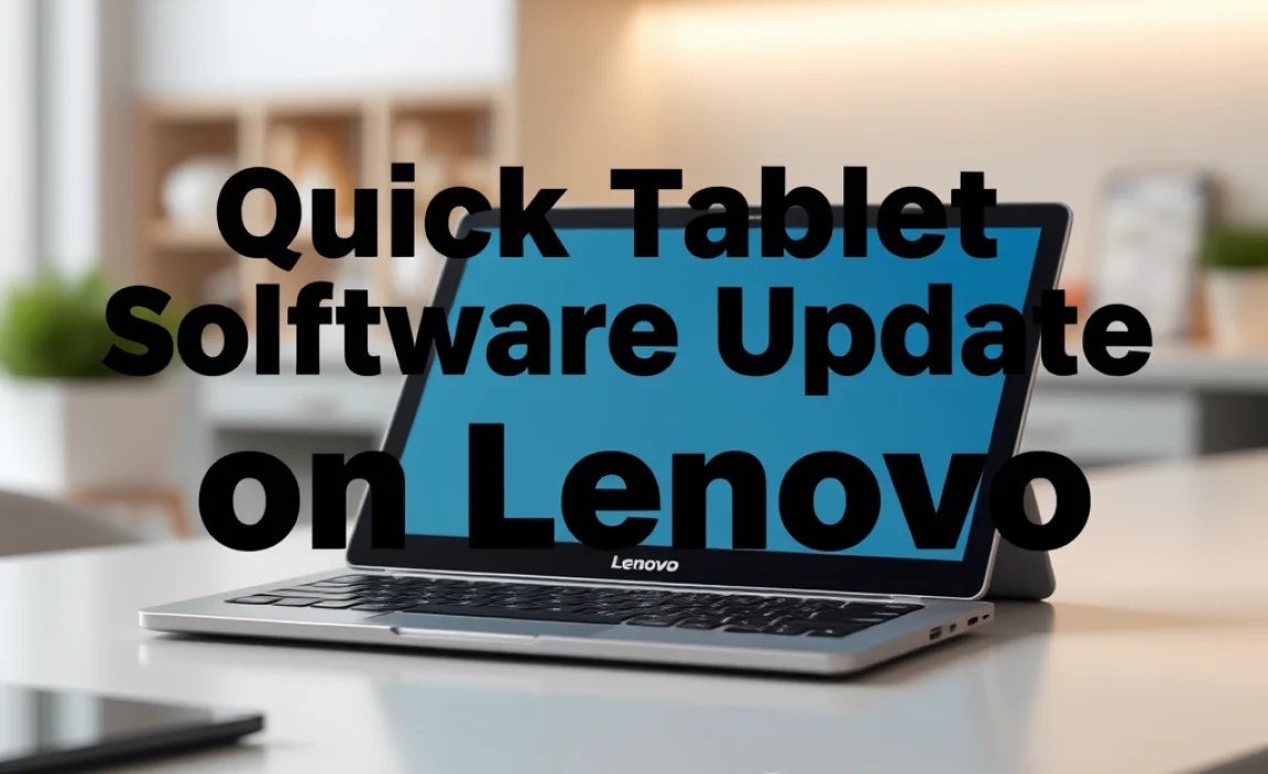 Quick Tablet Software Update on Lenovo: Essential Guide