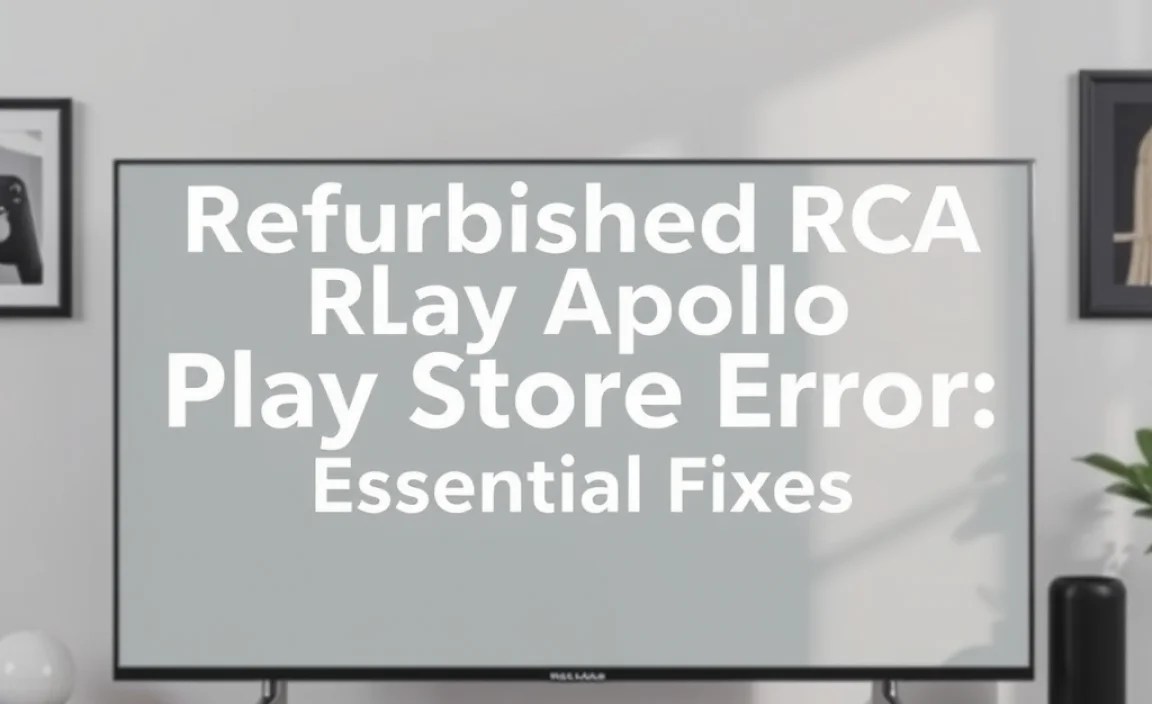 RCA Apollo Models and Play Store Compatibility