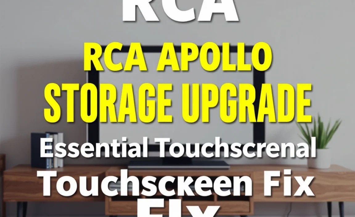 RCA Apollo Storage Upgrade: Essential Touchscreen Fix