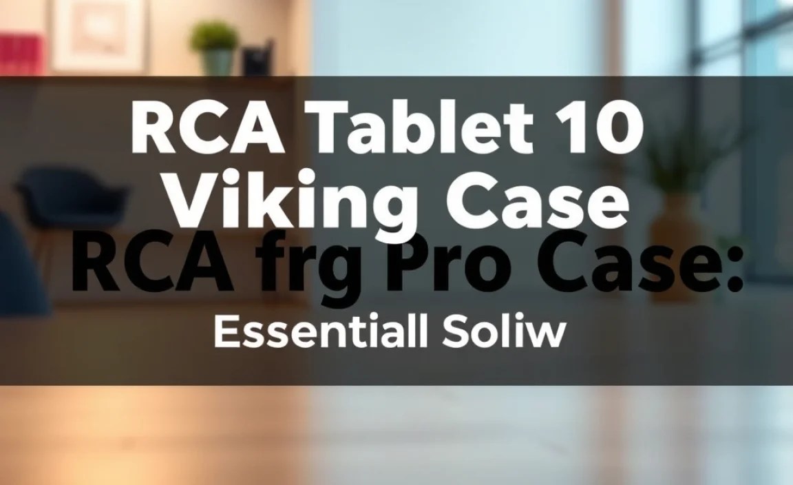 RCA Tablet 10 Viking Pro Case: Essential Work Solution