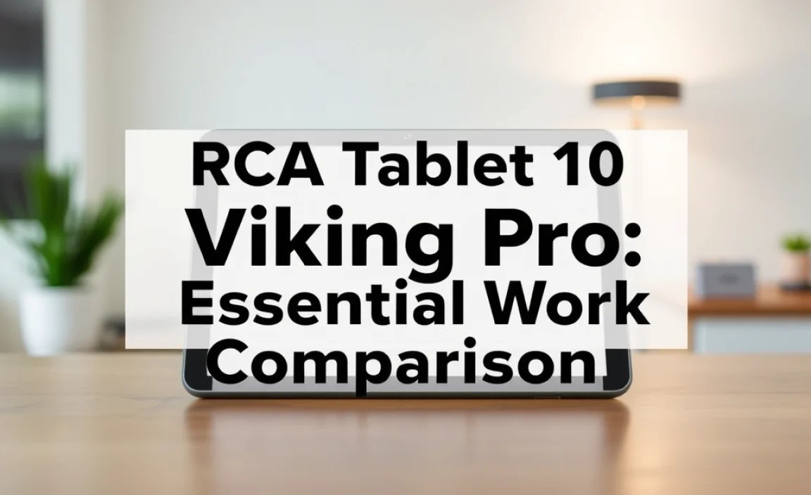 RCA Tablet 10 Viking Pro: Essential Work Comparison