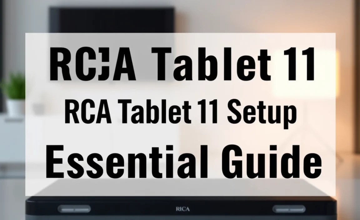 RCA Tablet 11 Galileo Setup: Essential Guide