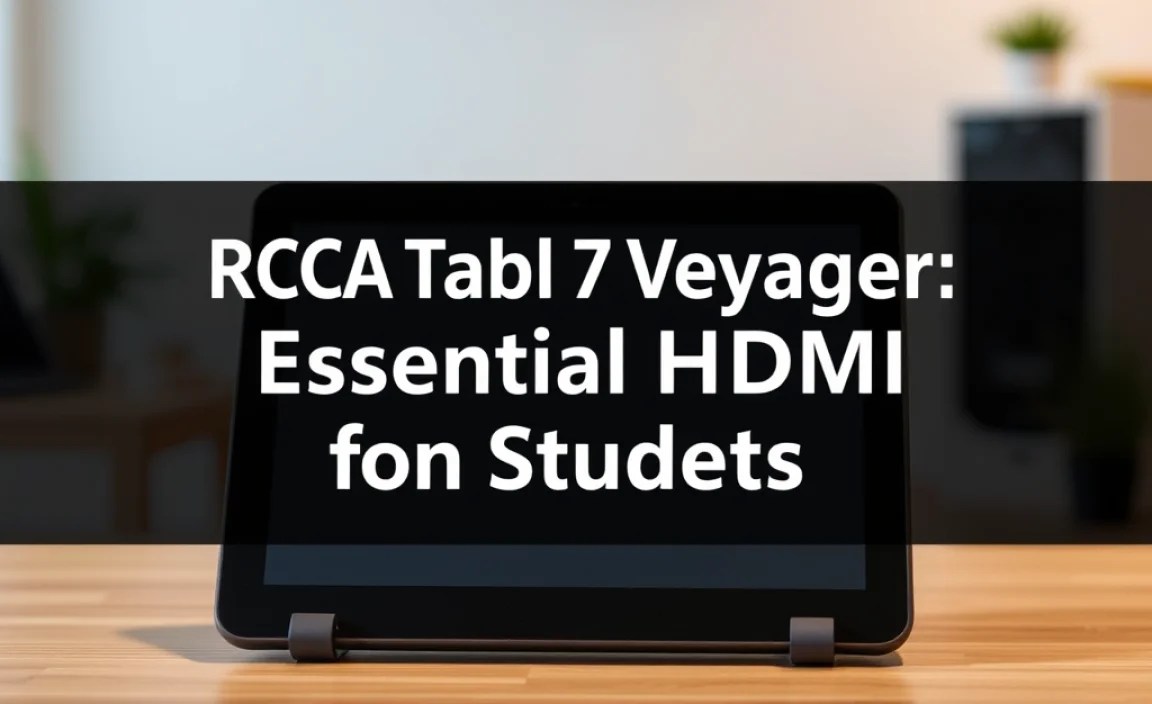 RCA Tablet 7 Voyager: Essential HDMI for Students