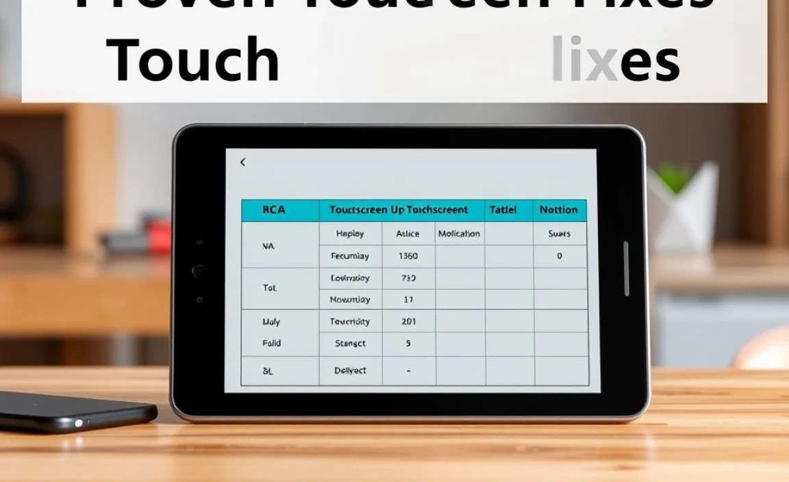 RCA Tablet 7 Voyager Touchscreen Fixes: A Quick Reference Table