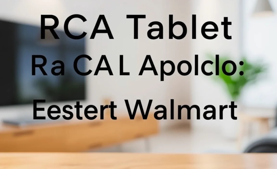 RCA Tablet Apollo Android: Essential Walmart Features