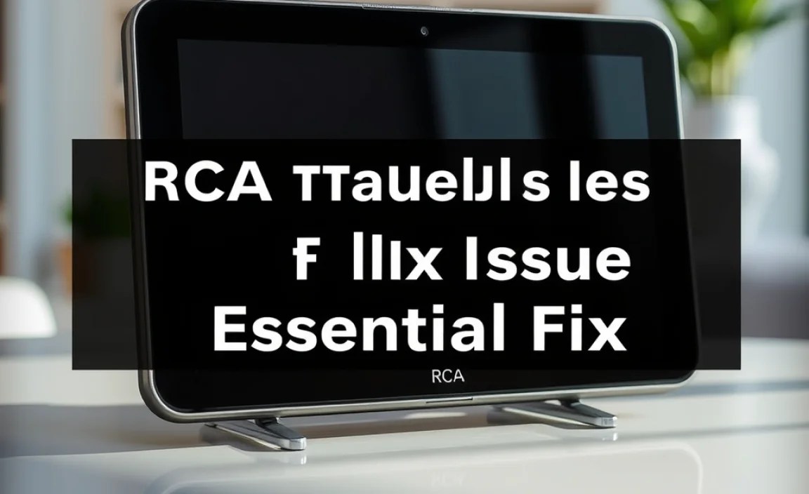 RCA Tablet Apollo Case Netflix Issue: Essential Fix