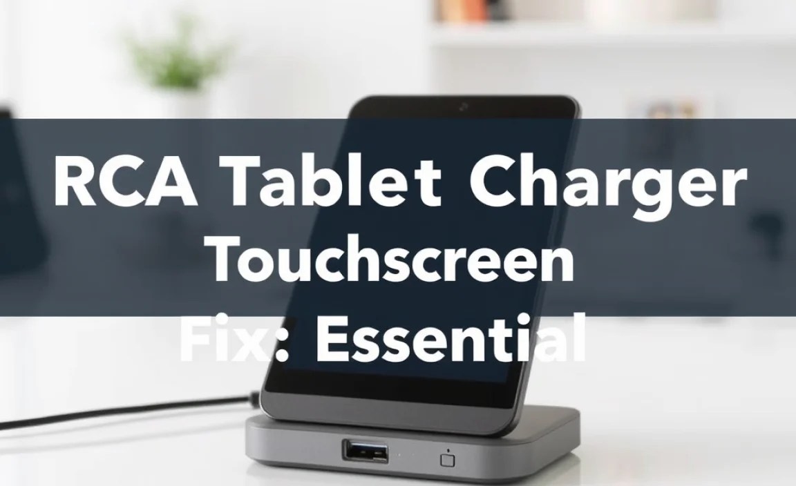 RCA Tablet Apollo Charger Touchscreen Fix: Essential
