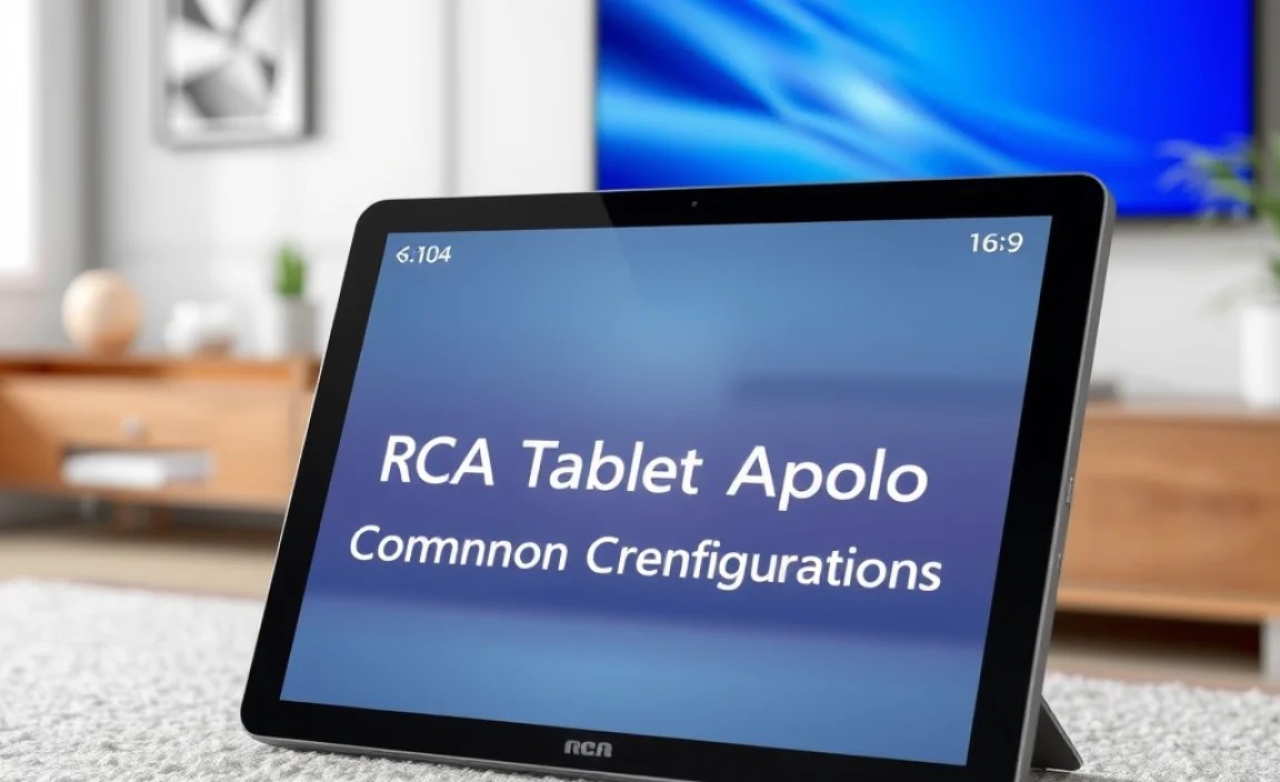 RCA Tablet Apollo Common Configurations (Example)