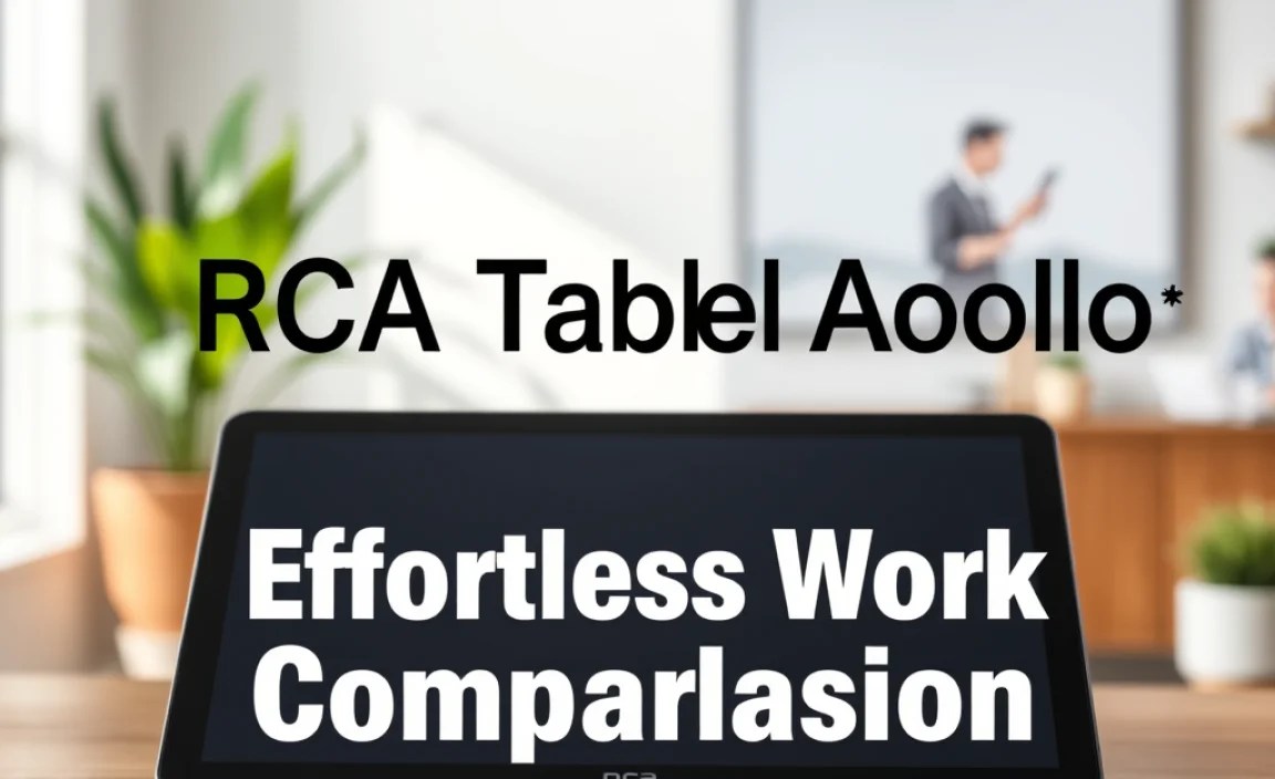 RCA Tablet Apollo: Effortless Work Comparison