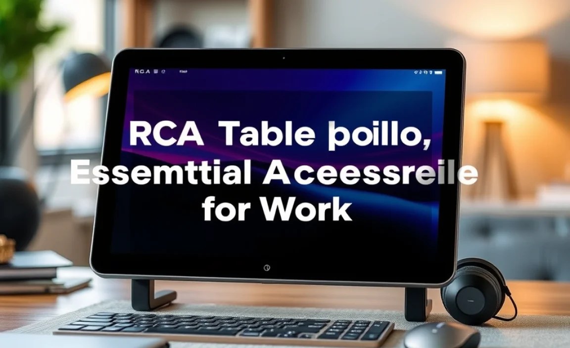RCA Tablet Apollo: Essential Accessories for Work