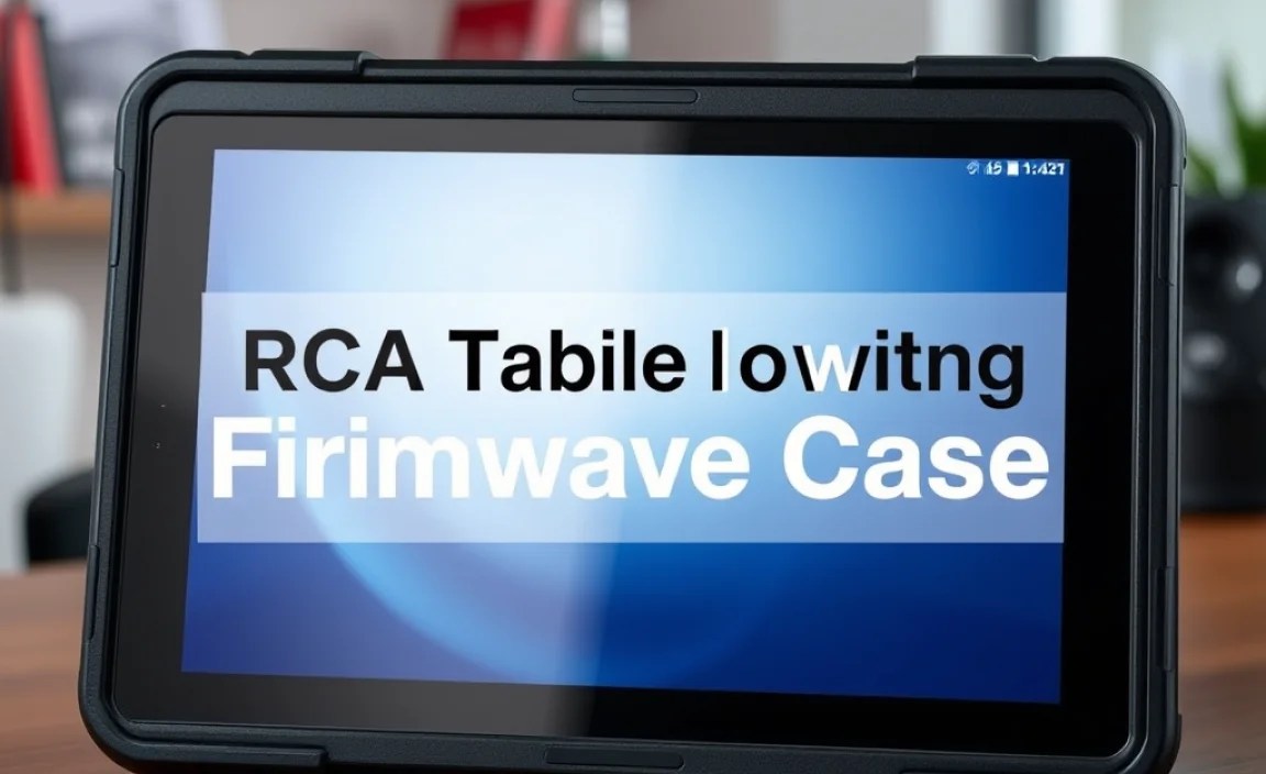 RCA Tablet Apollo: Essential Firmware Update Case