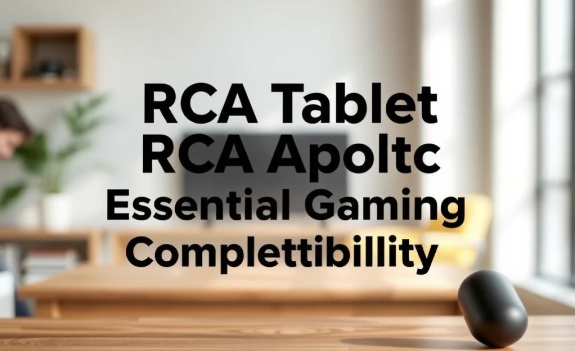 RCA Tablet Apollo: Essential Gaming App Compatibility