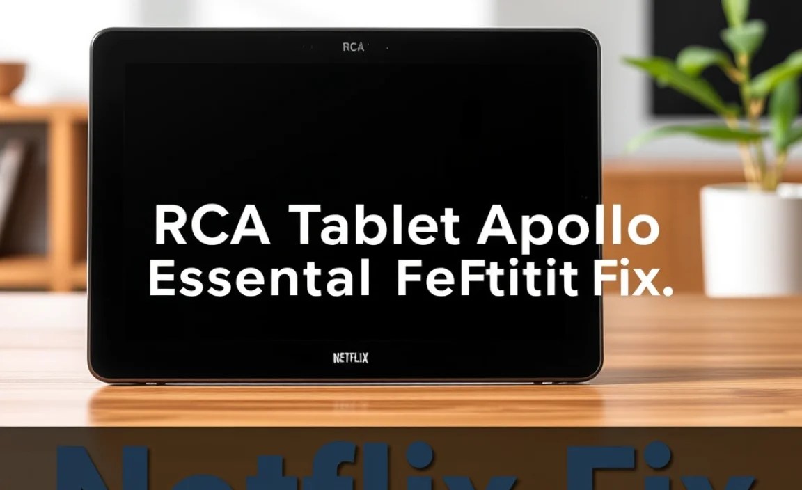 RCA Tablet Apollo: Essential Netflix Fix