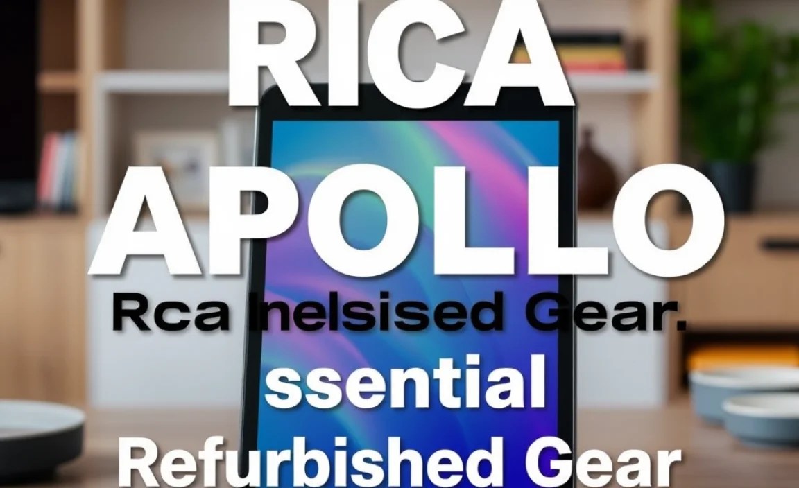 RCA Tablet Apollo: Essential Refurbished Gear