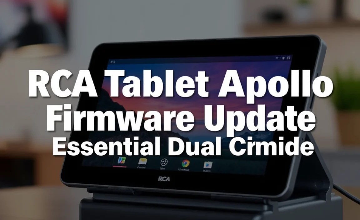 RCA Tablet Apollo Firmware Update: Essential Dual Camera Guide