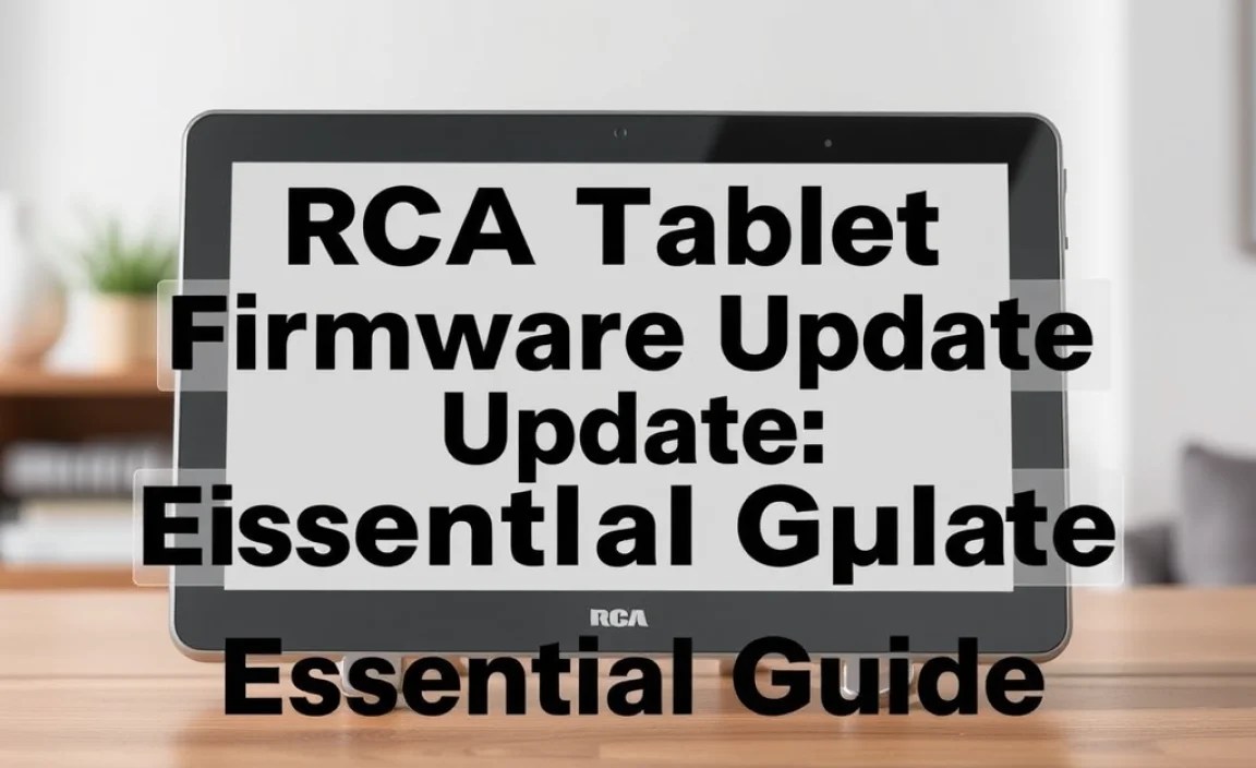 RCA Tablet Apollo Firmware Update: Essential Guide