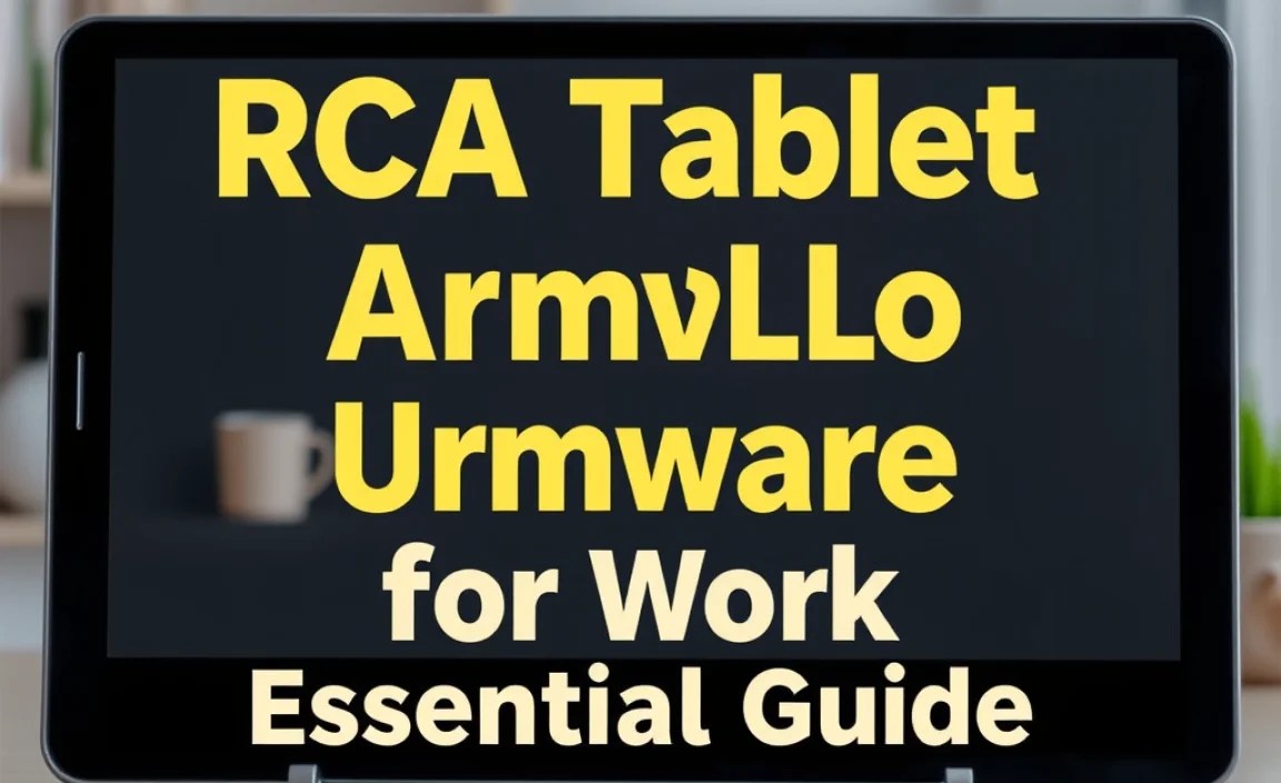 RCA Tablet Apollo Firmware Update for Work: Essential Guide