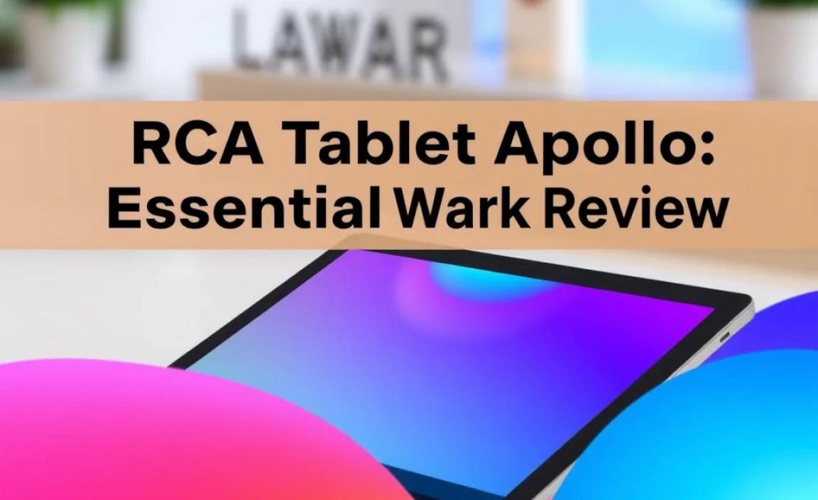 RCA Tablet Apollo for Specific Work Scenarios