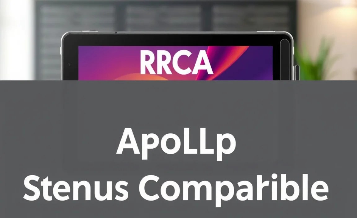 RCA Tablet Apollo: Genius Setup Stylus Compatible