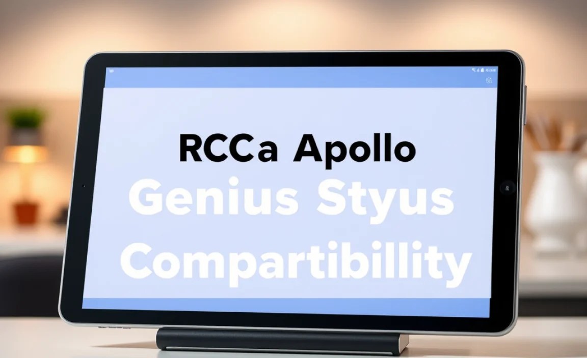 RCA Tablet Apollo: Genius Stylus Compatibility
