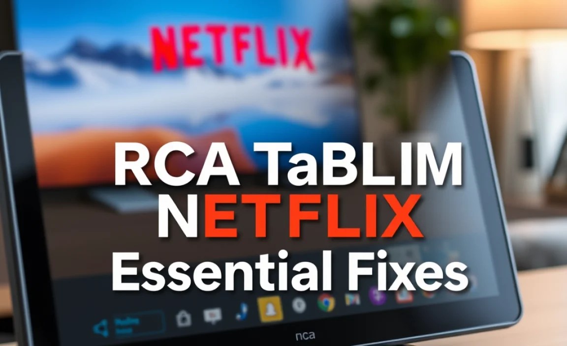 RCA Tablet Apollo HDMI Netflix: Essential Fixes