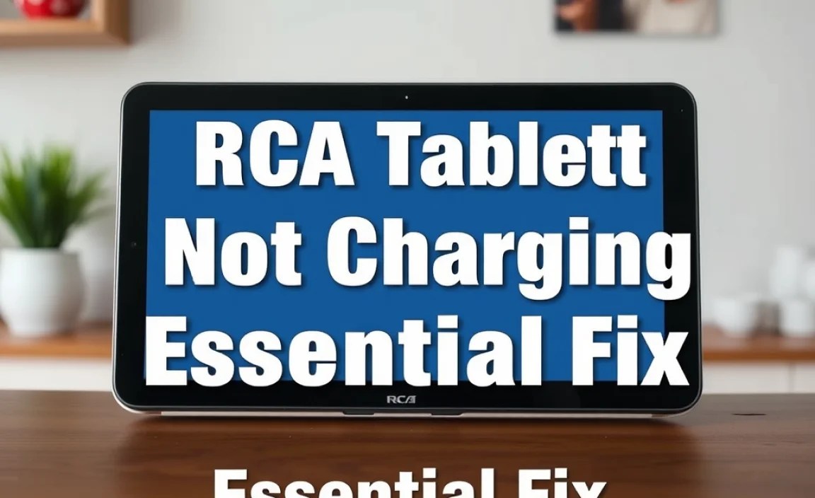 RCA Tablet Apollo Not Charging: Essential Fix