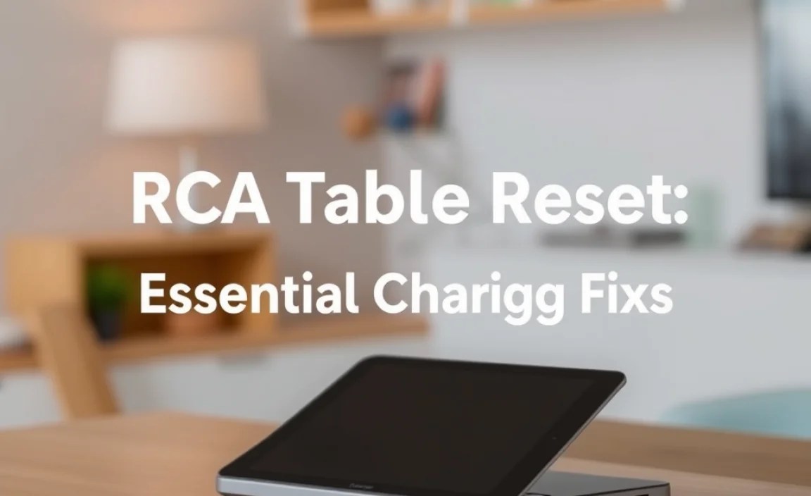 RCA Tablet Apollo Reset: Essential Charging Fixes