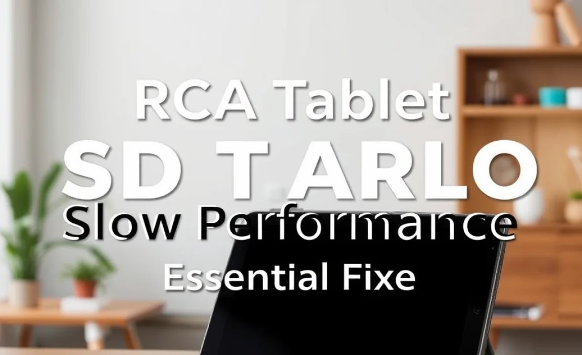 RCA Tablet Apollo SD Card Slow Performance: Essential Fixes
