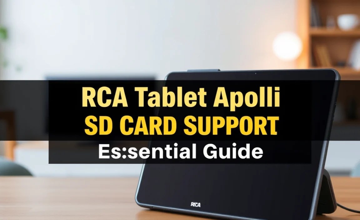 RCA Tablet Apollo SD Card Support: Essential Guide
