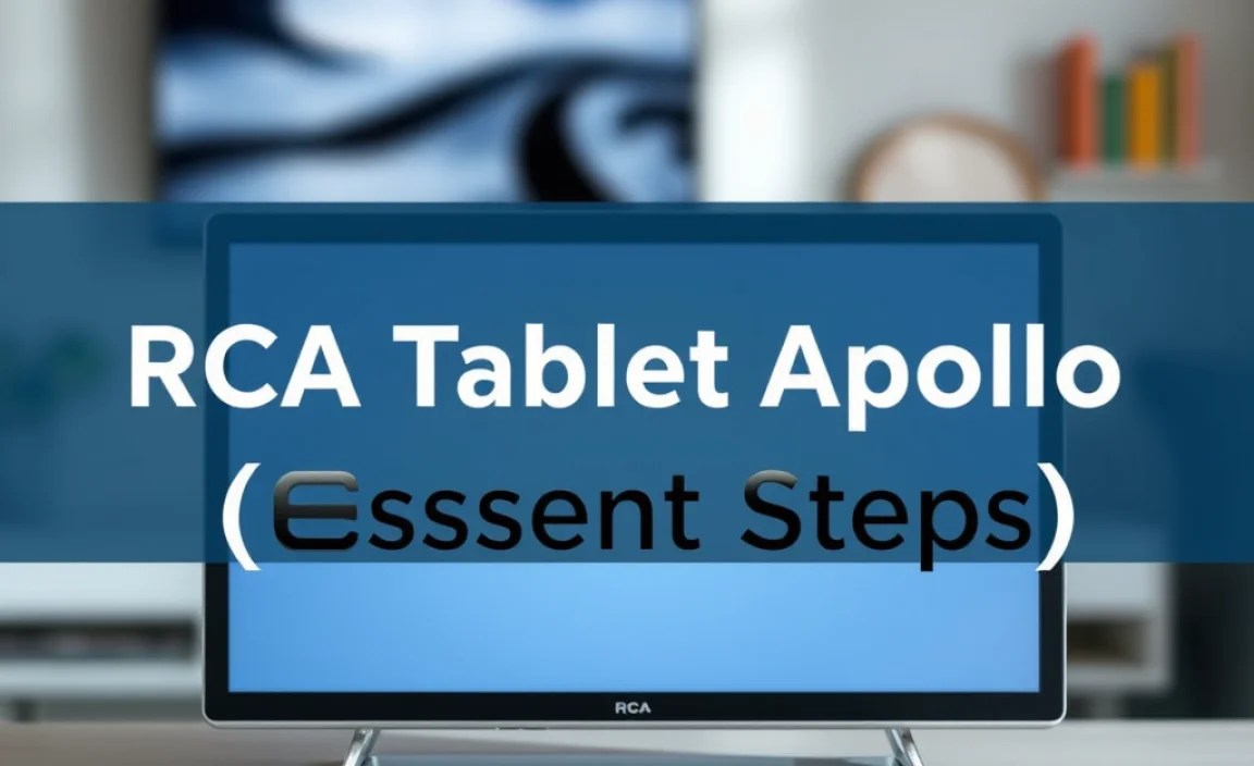 RCA Tablet Apollo Setup: **Essential Steps**