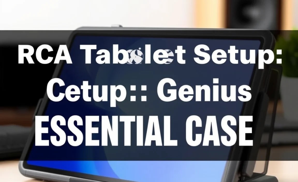 RCA Tablet Apollo Setup: Genius Essential Case