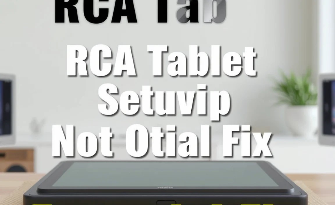 RCA Tablet Apollo Setup Not Charging: Essential Fix