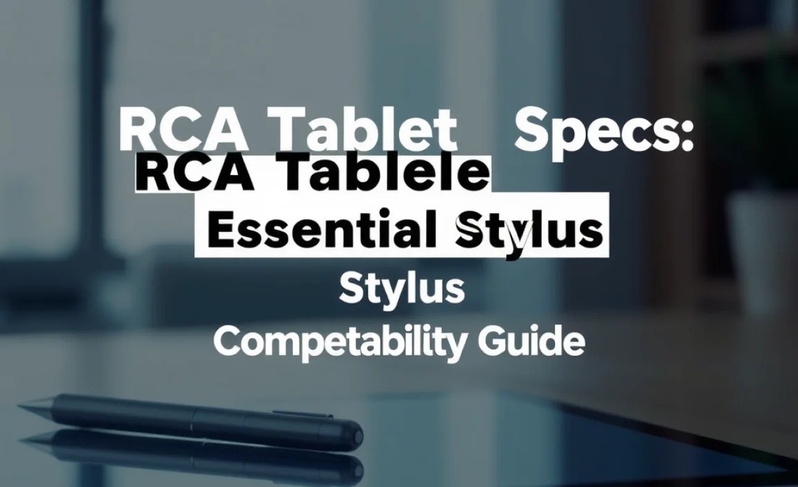 RCA Tablet Apollo Specs: Essential Stylus Compatibility Guide