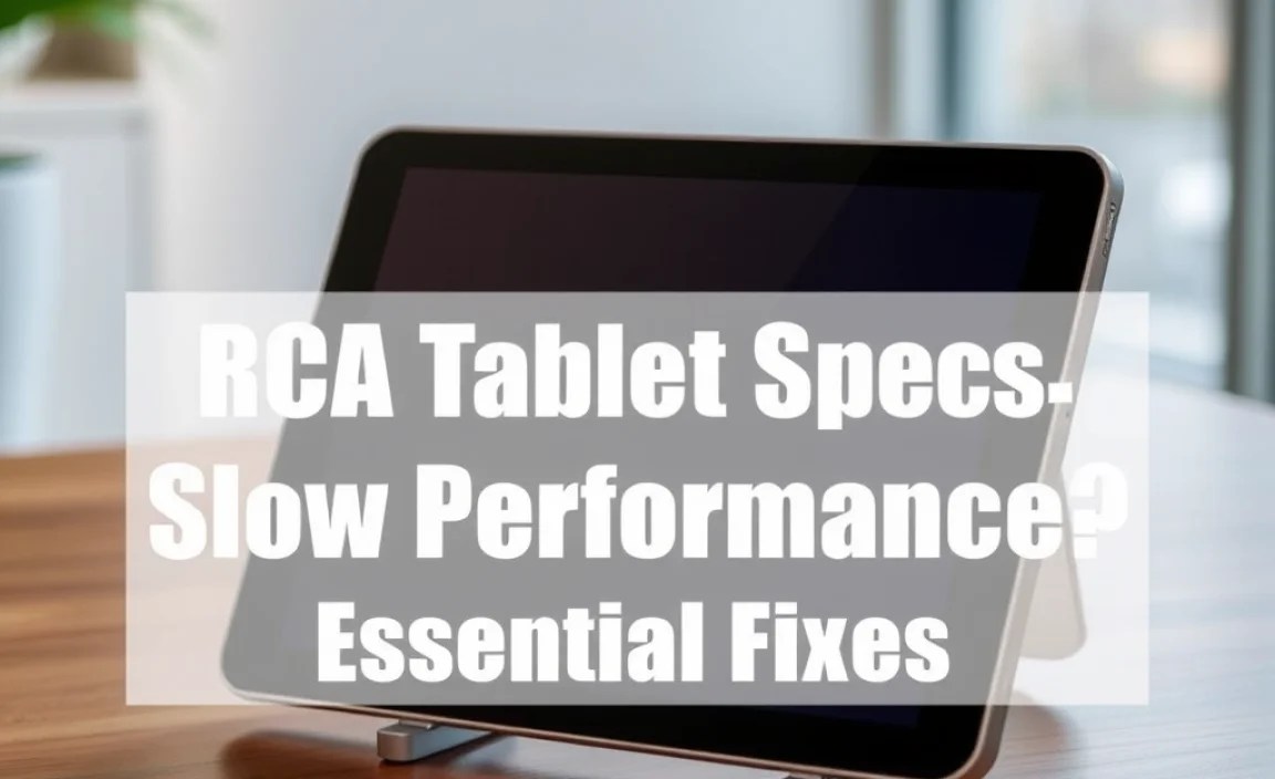 RCA Tablet Apollo Specs: Slow Performance? Essential Fixes