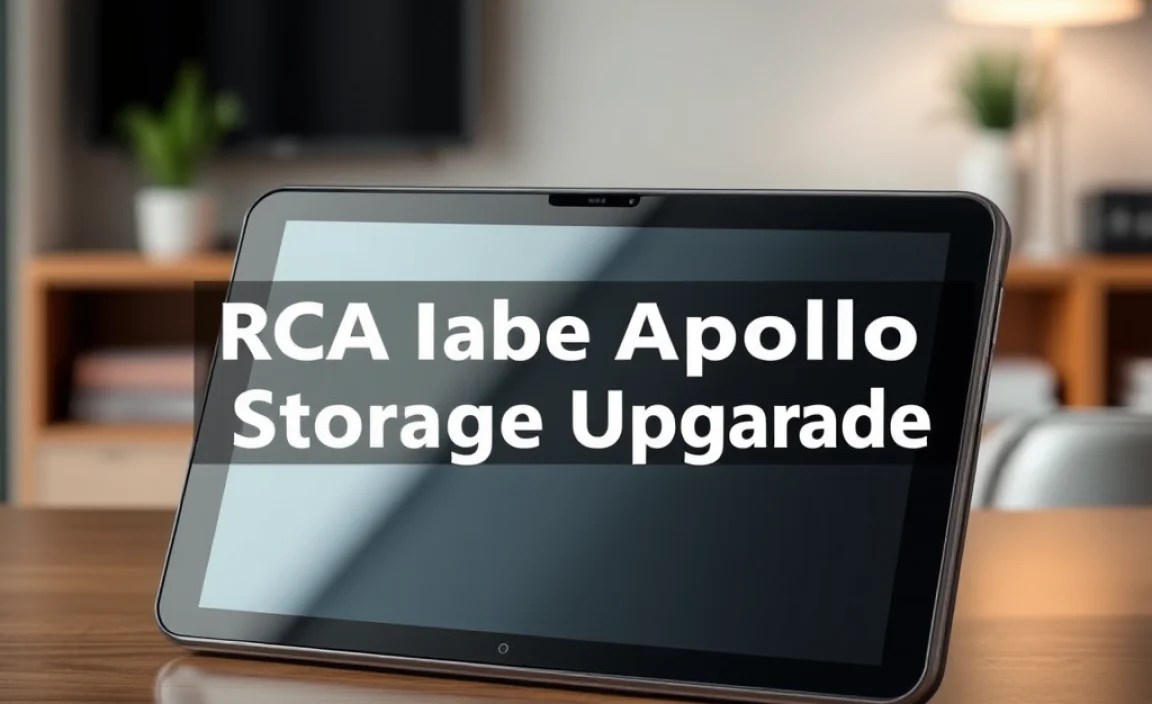 RCA Tablet Apollo Storage Upgrade: Essential Dual Camera