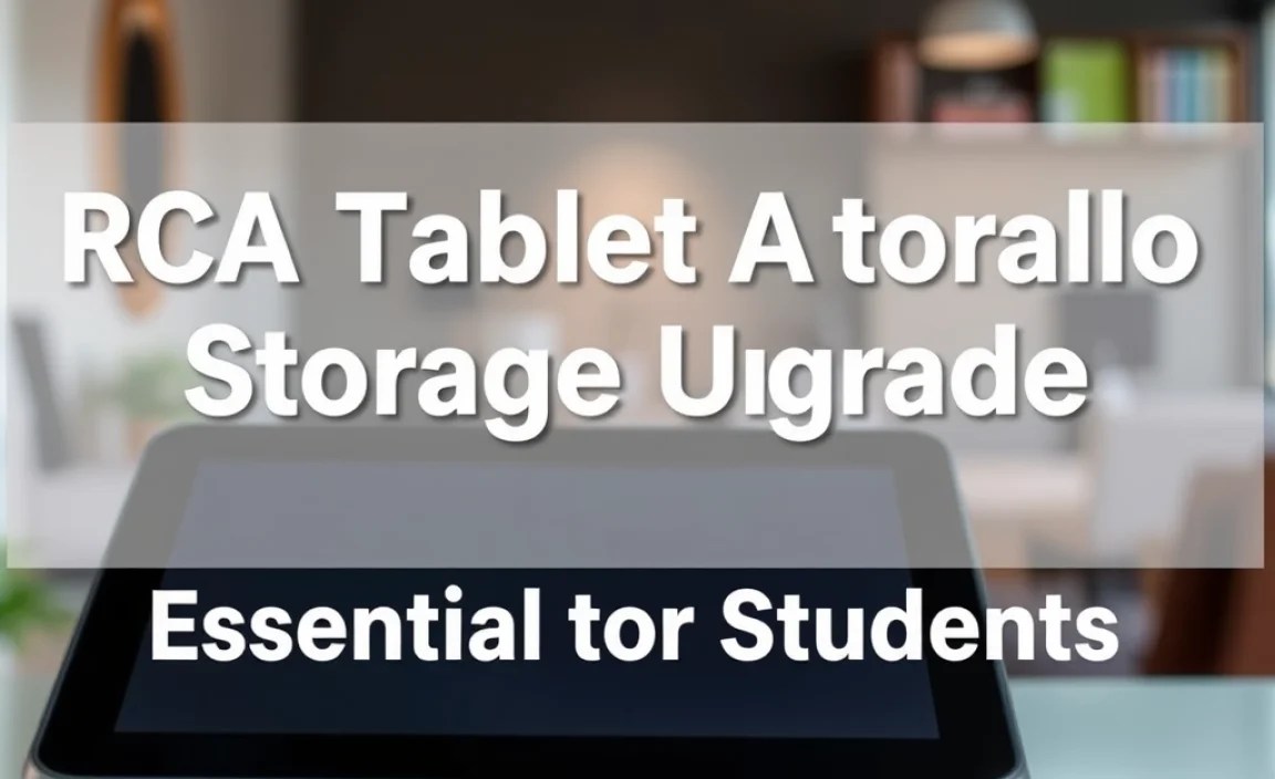 RCA Tablet Apollo Storage Upgrade: Essential for Students
