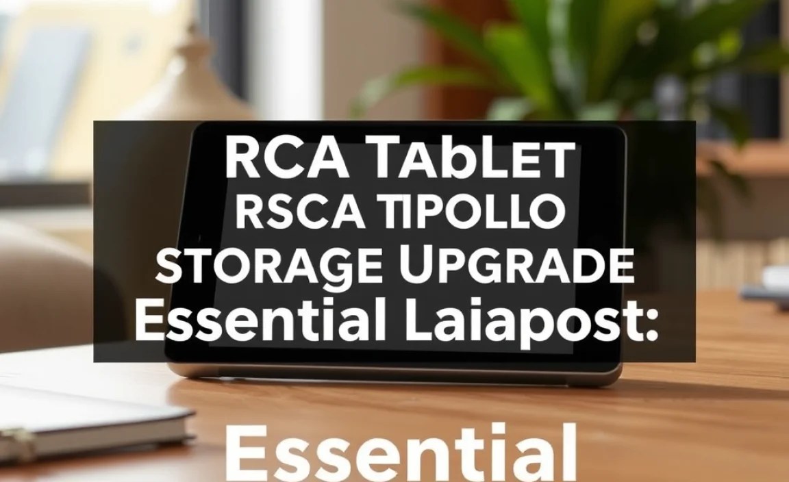 RCA Tablet Apollo Storage Upgrade: Essential Reading Boost