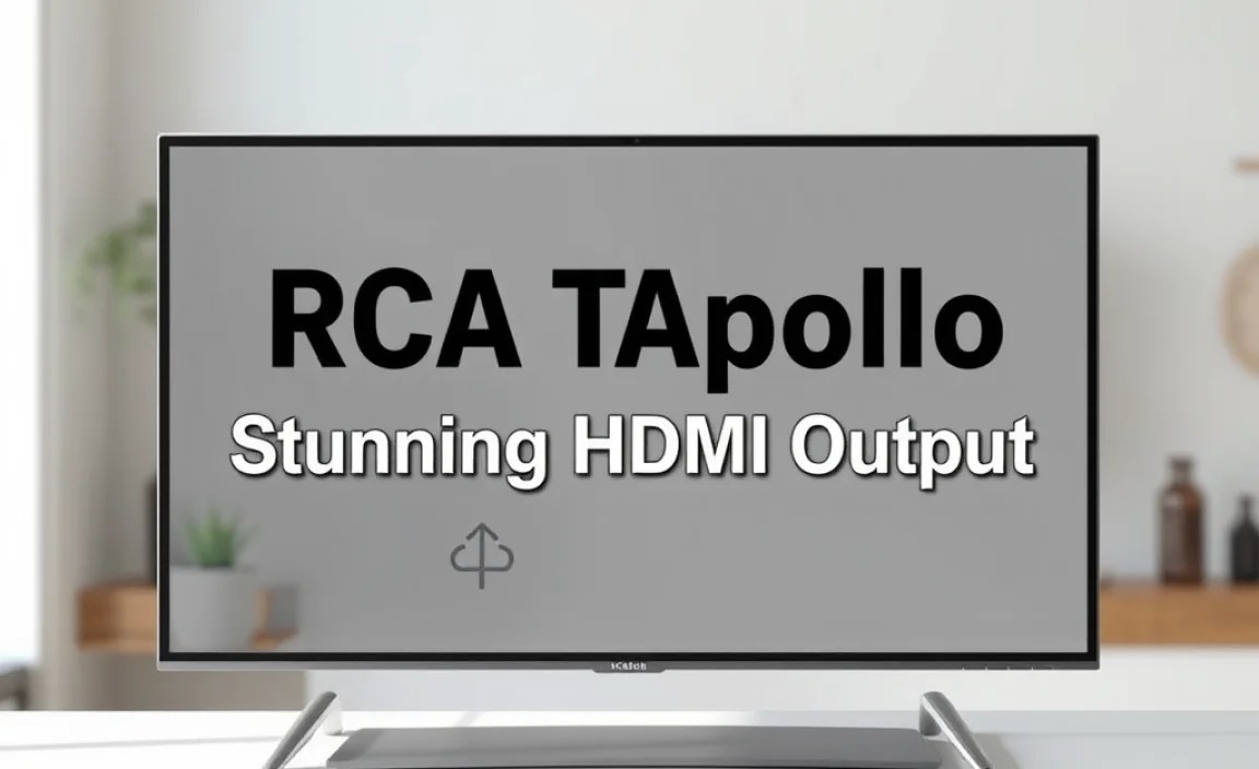 RCA Tablet Apollo: Stunning HDMI Output