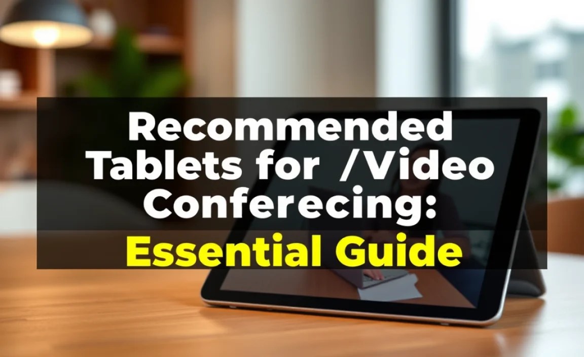 Recommended Tablets for Video Conferencing: Essential Guide