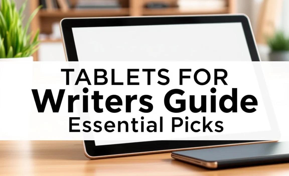 Recommended Tablets For Writers Guide: Essential Picks