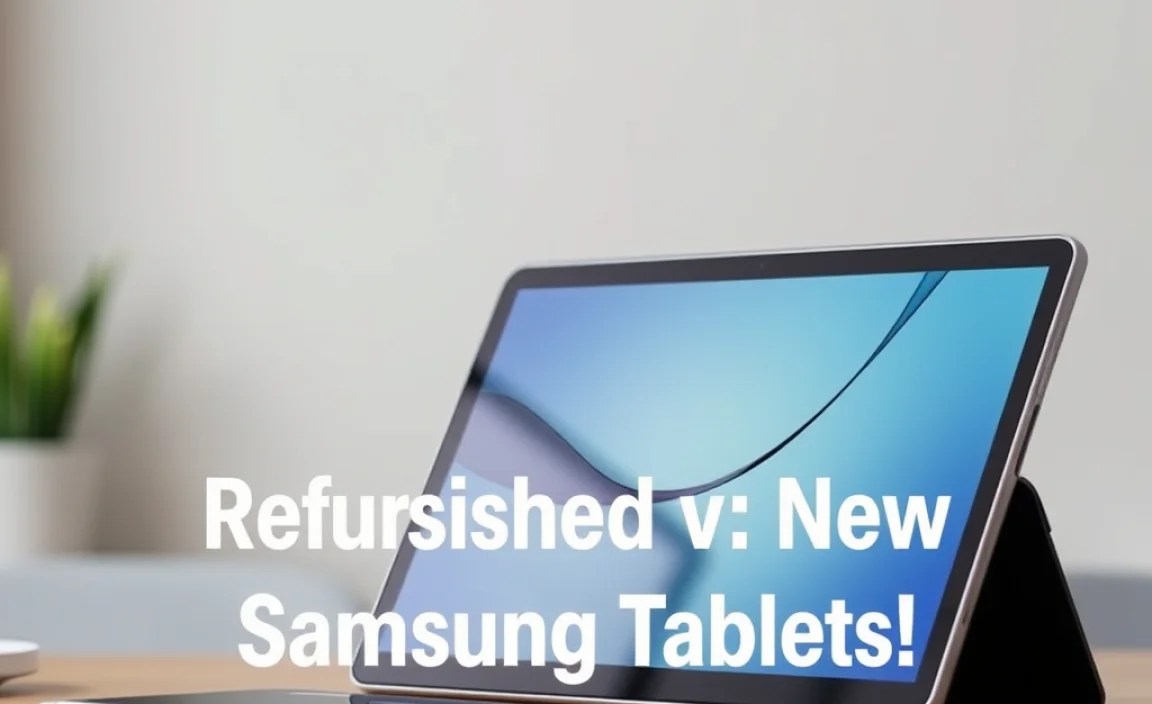Refurbished vs. New Samsung Tablets